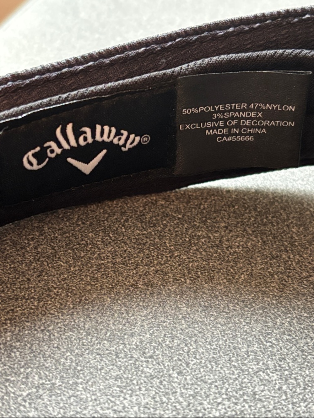 Callaway Navy Visor with Silver Logo - Picture 3 of 4